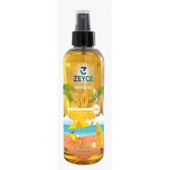 Zeyce Zeytinyağlı Koruyucu Ve Bronzlaştırıcı Güneş Yağı 200 ml, spf: 30