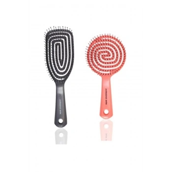 Nascita Pro Üç Boyutlu Saç Fırçası + Pro Oval Saç Fırçası Kzmprt