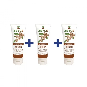 Zeyce Argan Özlü Nemlendirici Krem 250 ml / 3 Adet