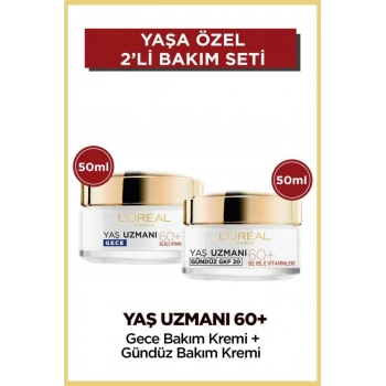 Loreal Paris Yaş Uzmanı 60 + Kırışıklık Karşıtı Besleyici Gündüz & Gece Kremi Seti