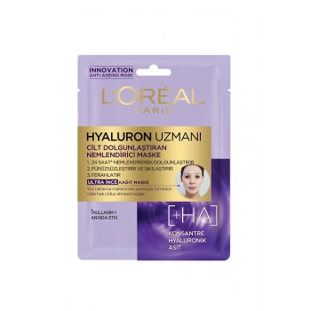 Loreal Paris Hyaluron Uzmanı Kağıt Yüz Maskesi Loreal