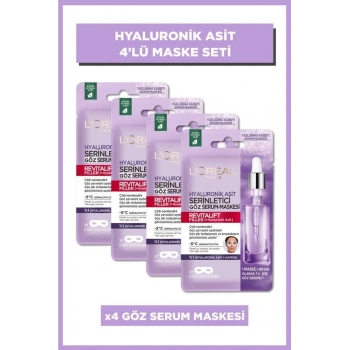 Loreal Paris Revitalift Filler Serinletici Göz Serum Maskesi 4lü Set Loreal