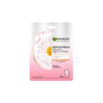 Garnier Nem Bombası Dinlendirici Kağıt Yüz Maskesi