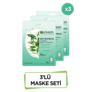 Garnier Nem Bombası Ferahlatıcı Kağıt Maske 28 gr 3lü