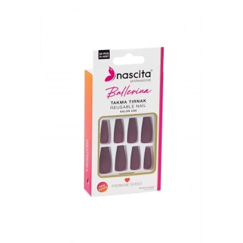 nascita 24lü Ballerina Renkli Takma Tırnak - 154