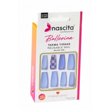 nascita 24lü Ballerina Renkli Takma Tırnak - 158