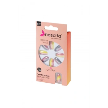 nascita 24lü Coffin Renkli Takma Tırnak - 184