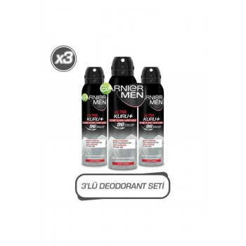 Garnier 3lü Men Ultra Kuru Aerosol Seti