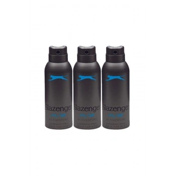 Slazenger Active Sport Erkek Deodorant Spray Mavi 150 ml / 3 Adet