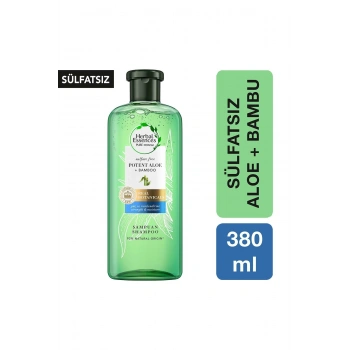 Herbal Essences Aloe Gücü Bambu Sülfatsız Şampuan 380 ml