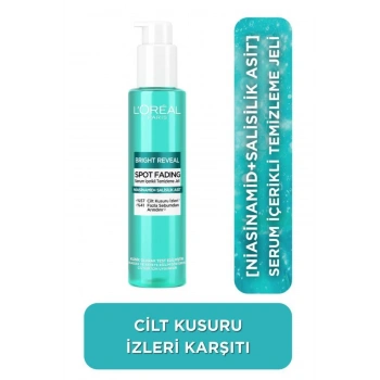 Loreal Paris Bright Reveal Cilt Kusuru İzi Karşıtı, Serum İçerikli Temizleme Jeli Niasinamid + Salisilik Asit 150 ml