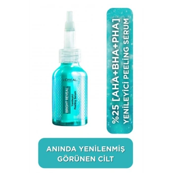 Loreal Paris Bright Reveal Koyu Lekelere Karşı Hızlı Etkili Yenileyici Peeling Serum 25% [AHA + BHA + PHA] 25 ml