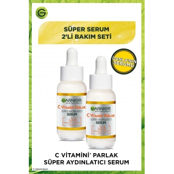 Garnier C Vitamini Parlak Süper Aydınlatıcı Serum 30 ml 2li Set