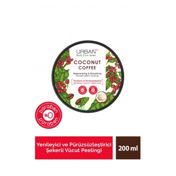 Urban Care Coconut Coffee Yenileyici Ve Cilt Pürüzsüzleştirici Vücut Peeling 200 ml