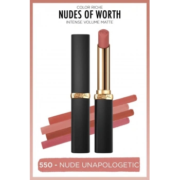 Loreal Paris Color Riche Intense Volume Matte Ruj - 550 Nude Unapologetic
