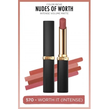Loreal Paris Color Riche Intense Volume Matte Ruj - 570 Worth It (Intense)