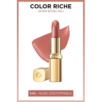 Loreal Paris Color Riche Saten Bitişli Ruj - 540 Nude Unstoppable