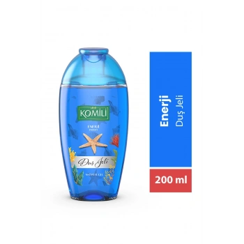 Komili Enerji Vegan Seyahat Boy Duş Jeli - Ferah Koku - 200 ml