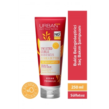 Urban Care Hibiscus & Shea Butter Kıvırcık ve Dalgalı Saçlara Özel Saç Bakım Şampuanı - Sülfatsız - 250 ml