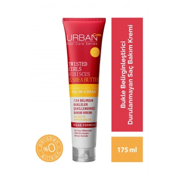 Urban Care Hibiscus & Shea Butter Kıvırcık Ve Dalgalı Saçlara Özel Şekillendirici Bakım Kremi - 175 ml