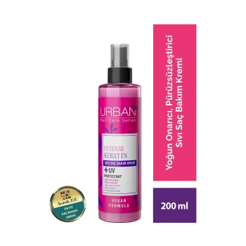 Urban Care Intense Keratin Aşırı Yıpranmış Cansız Saçlara Özel Sıvı Saç Bakım Kremi - Vegan 200 ml