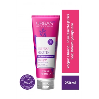 Urban Care Intense Keratin Aşırı Yıpranmış Saçlara Özel Saç Bakım Şampuanı - Vegan - 250 ml