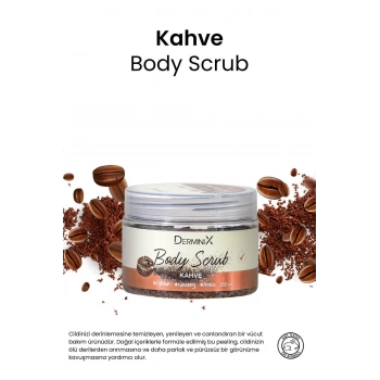 Derminix Kahve Vücut Peeling Body Scrub, Arındırıcı, Nemlendirici