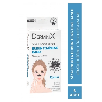 Derminix Kömürlü Siyah Nokta Ve Gözenek Temizleyici Burun Bandı