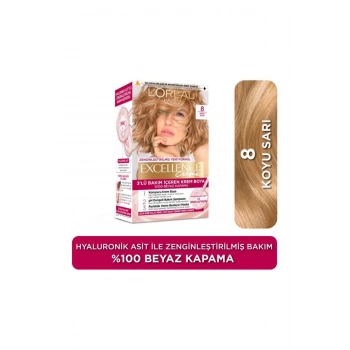 Loreal Paris Excellence Creme 8 Koyu Sarı Saç Boyası