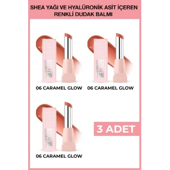 Lifter Glaze Shea Yağı ve Hyalüronik Asit içeren Renkli Dudak Balmı - 06 Caramel Glow