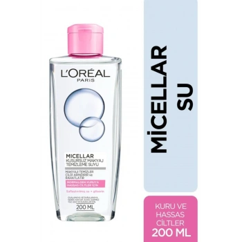 Loreal Paris Micellar Makyaj Temizleme Suyu Normalden Ve Kuruya Hassas Ciltler Için 200 ml