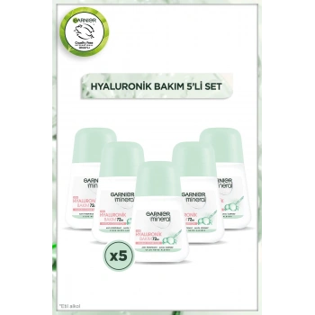 Garnier Mineral Hyaluronik Bakım Roll-on Deodorant 5li Set