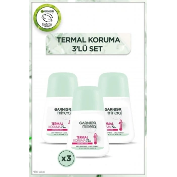 Garnier Mineral Termal Koruma Roll-on Deodorant 3lü Set