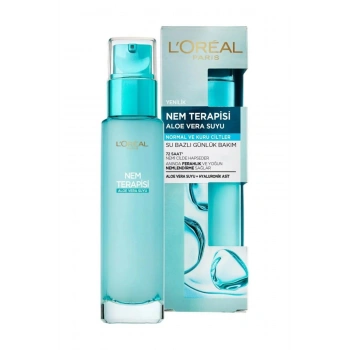 Loreal Paris Nem Terapisi Aloe Vera Suyu Normalden Kuruya Ciltler Için Su Bazlı Günlük Bakım 70 ml