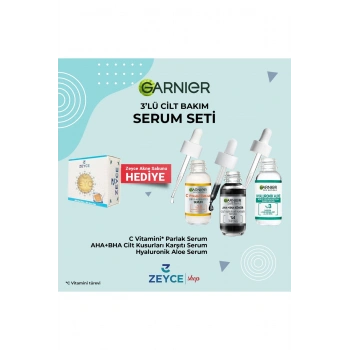 Garnier Nemlendirici Canlandırıcı Peeling Etkili Serum Seti 3