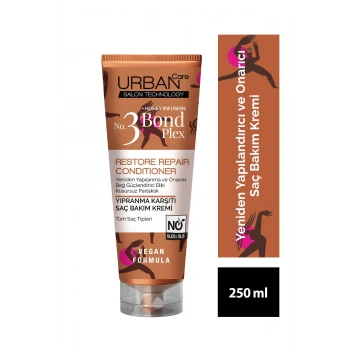 Urban Care No.3 Bond Plex Restore Repair Yıpranma Karşıtı Saç Bakım Kremi - Vegan - 250 ml