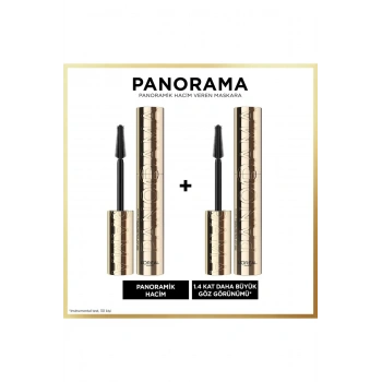 Loreal Paris Panorama Hacim Veren Maskara Siyah 2li Set