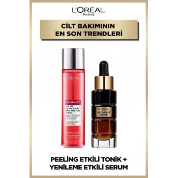 Loreal Paris Revitalift %5 Saf Glikolik Asit Peeling Etkili Tonik & Midnight Serum 30 ml