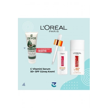 Loreal Paris Revitalift Clinical %12 Saf C Vitamini Aydınlatıcı Serum & Spf 50+ Uv Korumalı Yüz Güneş Kremi 50ml