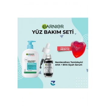 Garnier Saf & Temiz Nemlendiren Temizleyici 250 ml + Aha Bha Cilt Kusurları Karşıtı Serum 30 ml
