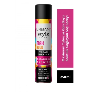 Urban Care Style Guide Max Hold Sabitleyici Maksimum Tutuşlu Saç Spreyi - Vegan - 250 ml
