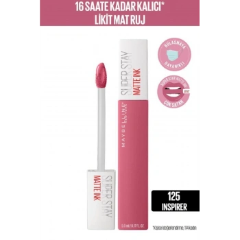 Maybelline New York Super Stay Matte Ink City Edition Likit Mat Ruj - 125 Inspirer