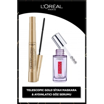 Loreal Paris Telescopic Maskara & Revitalift Filler Aydınlatıcı Göz Serumu