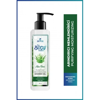 Zeyce The Body Passion Aloe Vera Arındırıcı Nemlendirici Duş Jeli 300 ml