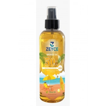 Zeyce Zeytinyağlı Koruyucu Ve Bronzlaştırıcı Güneş Yağı 200 ml, spf: 50