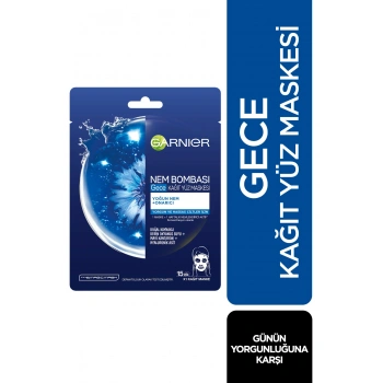 Garnier Yorgunluk Karşıtı Kağıt Gece Yüz Maskesi