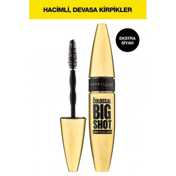 Maybelline New York The Colossal Big Shot Daring Black Maskara Ekstra Siyah