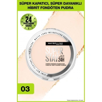 Maybelline New York Superstay Hibrit Pudra Fondöten - 03
