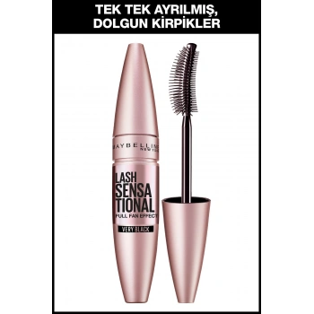 Maybelline New York Lash Sensational Yelpaze Etkili Siyah Maskara