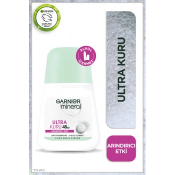 Garnier Mineral Ultra Kuru Kadın Roll-On Deodorant